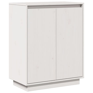 vidaXL Sideboard Weiß 60x34x75 cm Massivholz Kiefer