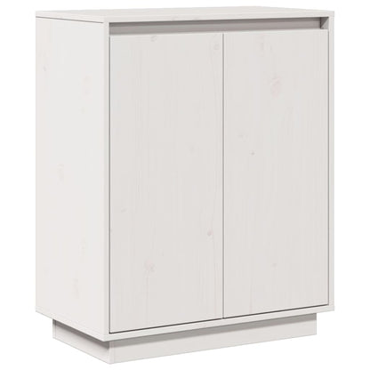 vidaXL Sideboard Weiß 60x34x75 cm Massivholz Kiefer