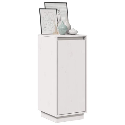 vidaXL Commode blanche 31,5x34x75 cm Bois de pin massif