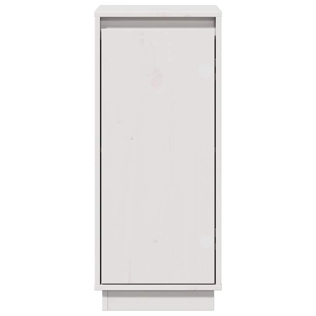 vidaXL Commode blanche 31,5x34x75 cm Bois de pin massif