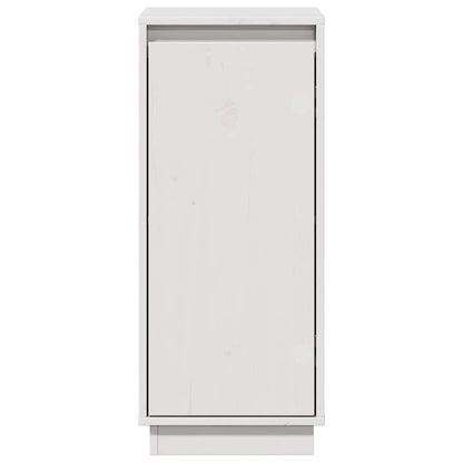 vidaXL Commode blanche 31,5x34x75 cm Bois de pin massif