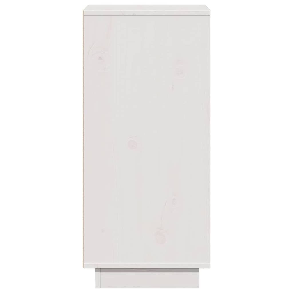vidaXL Commode blanche 31,5x34x75 cm Bois de pin massif