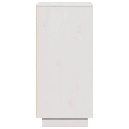 vidaXL Commode blanche 31,5x34x75 cm Bois de pin massif