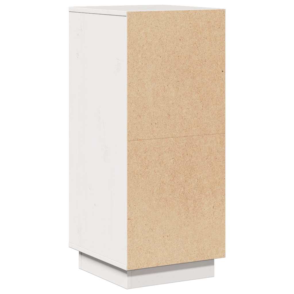 vidaXL Commode blanche 31,5x34x75 cm Bois de pin massif