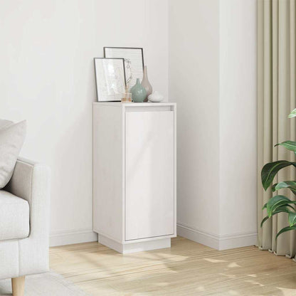 vidaXL Commode blanche 31,5x34x75 cm Bois de pin massif