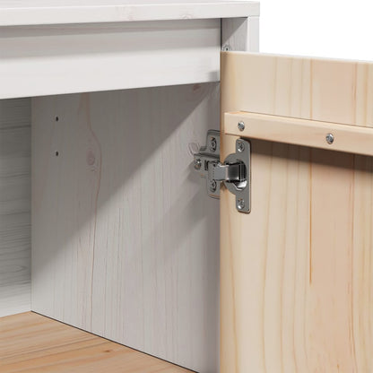vidaXL Commodes 2 pcs Blanc 31,5x34x75 cm Bois de pin massif