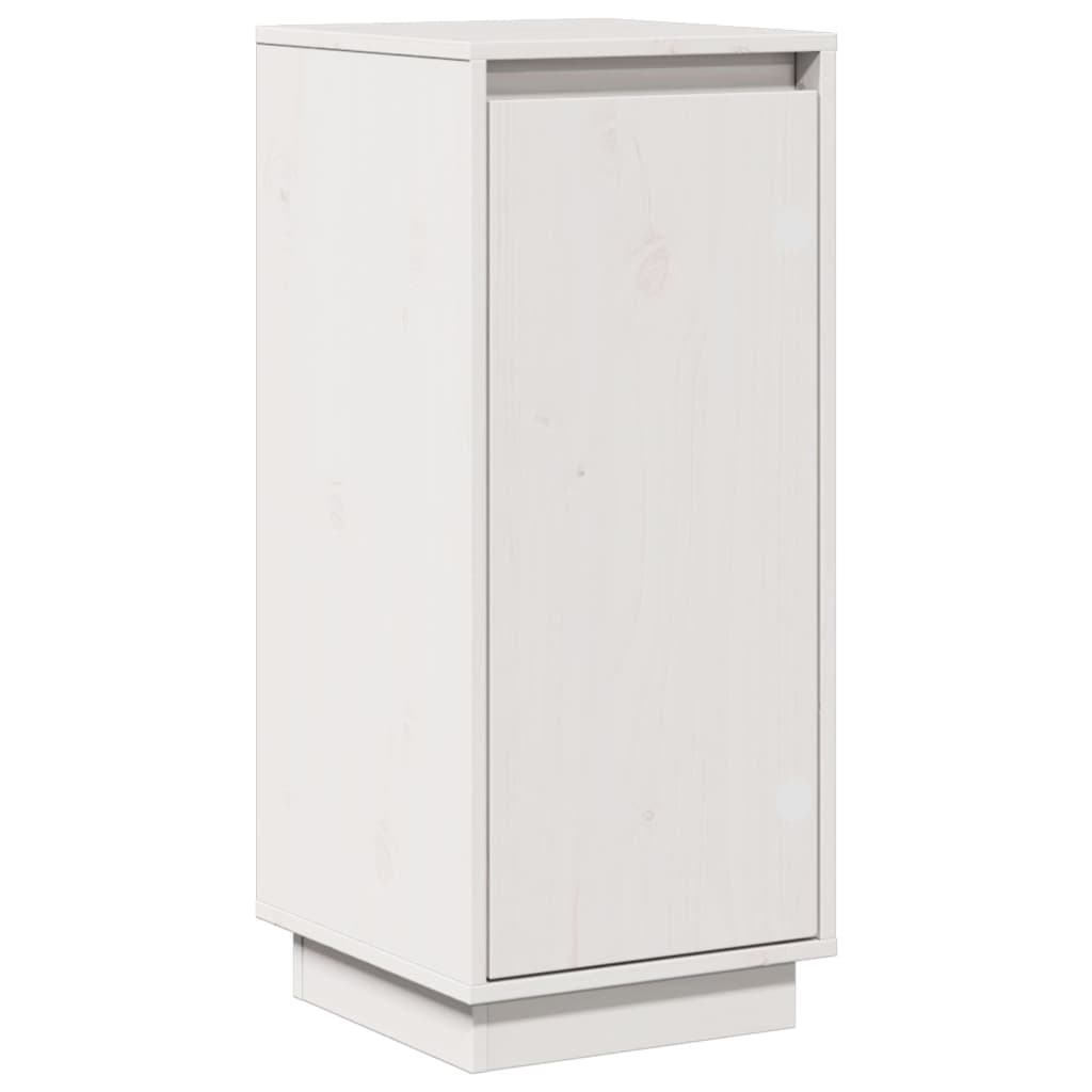 vidaXL Commodes 2 pcs Blanc 31,5x34x75 cm Bois de pin massif