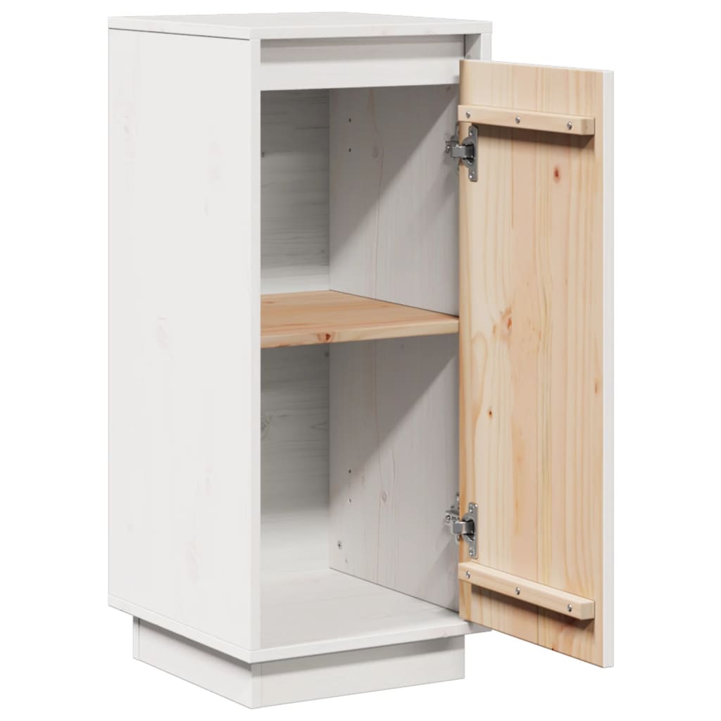 vidaXL Commodes 2 pcs Blanc 31,5x34x75 cm Bois de pin massif