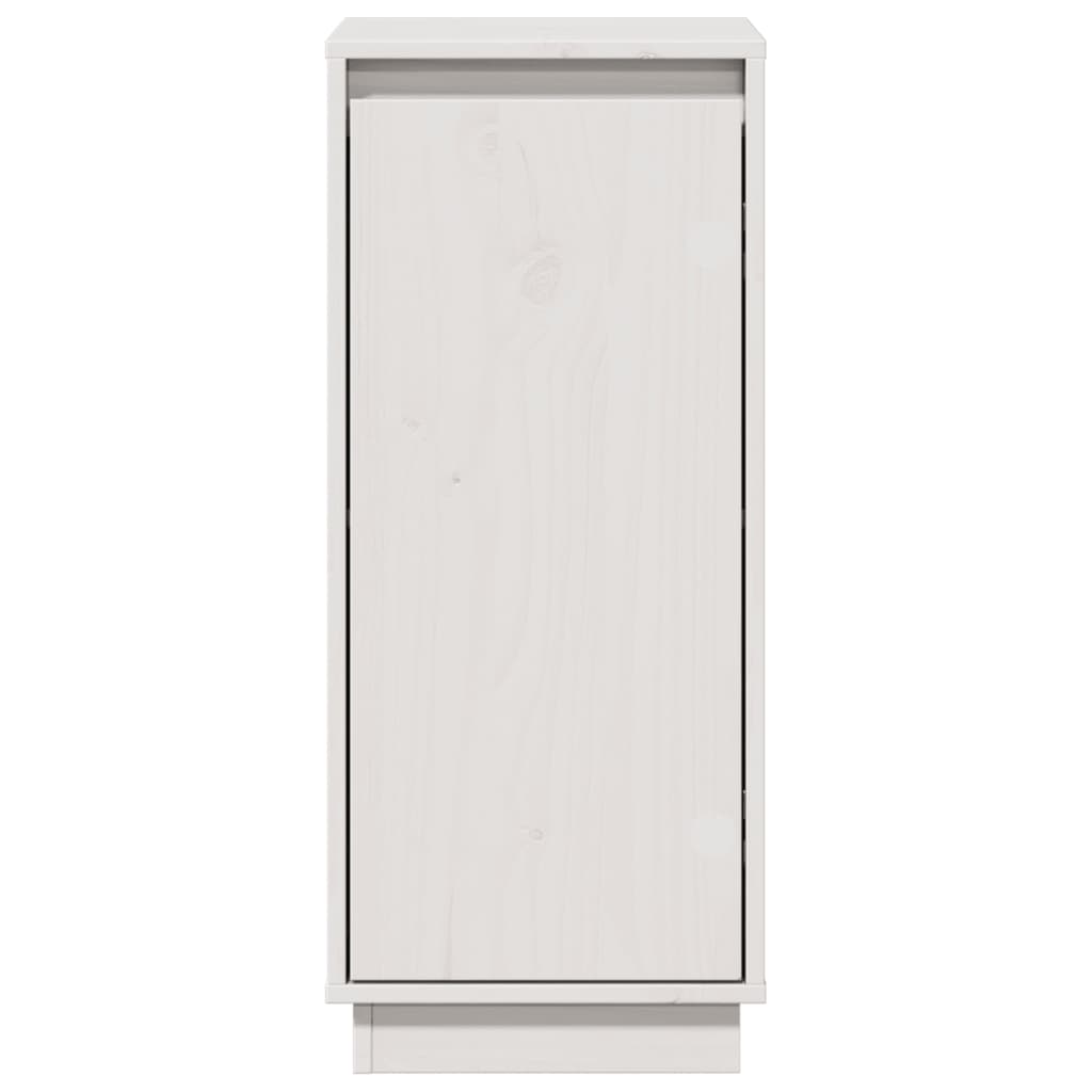 vidaXL Commodes 2 pcs Blanc 31,5x34x75 cm Bois de pin massif