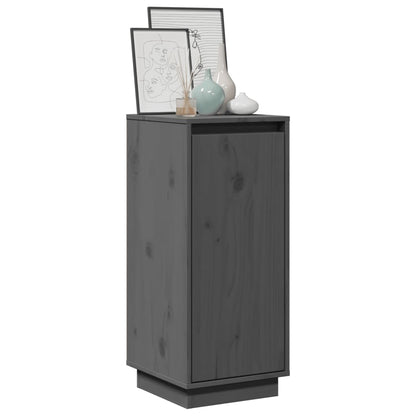vidaXL Buffets 2 pcs Gris 31,5x34x75 cm Bois de pin massif