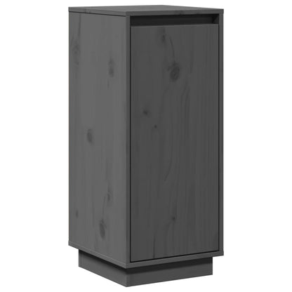 vidaXL Buffets 2 pcs Gris 31,5x34x75 cm Bois de pin massif