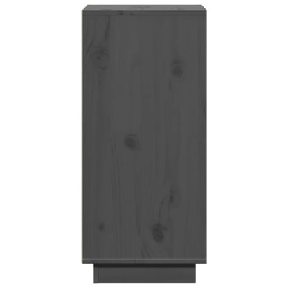 vidaXL Buffets 2 pcs Gris 31,5x34x75 cm Bois de pin massif
