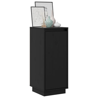 vidaXL Commodes 2 pcs Noir 31,5x34x75 cm Bois de pin massif