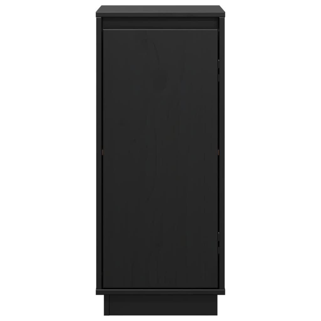 vidaXL Commodes 2 pcs Noir 31,5x34x75 cm Bois de pin massif