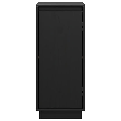 vidaXL Commodes 2 pcs Noir 31,5x34x75 cm Bois de pin massif