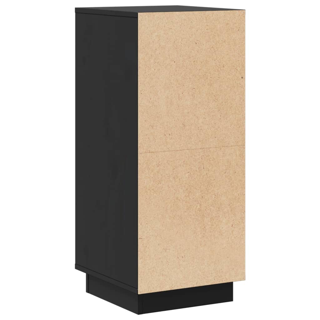 vidaXL Commodes 2 pcs Noir 31,5x34x75 cm Bois de pin massif