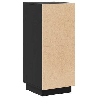 vidaXL Commodes 2 pcs Noir 31,5x34x75 cm Bois de pin massif