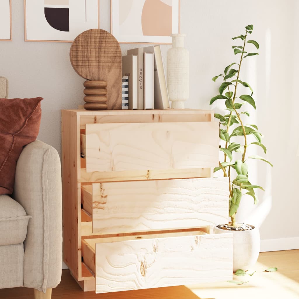 vidaXL Buffet 60x34x75 cm Bois de pin massif