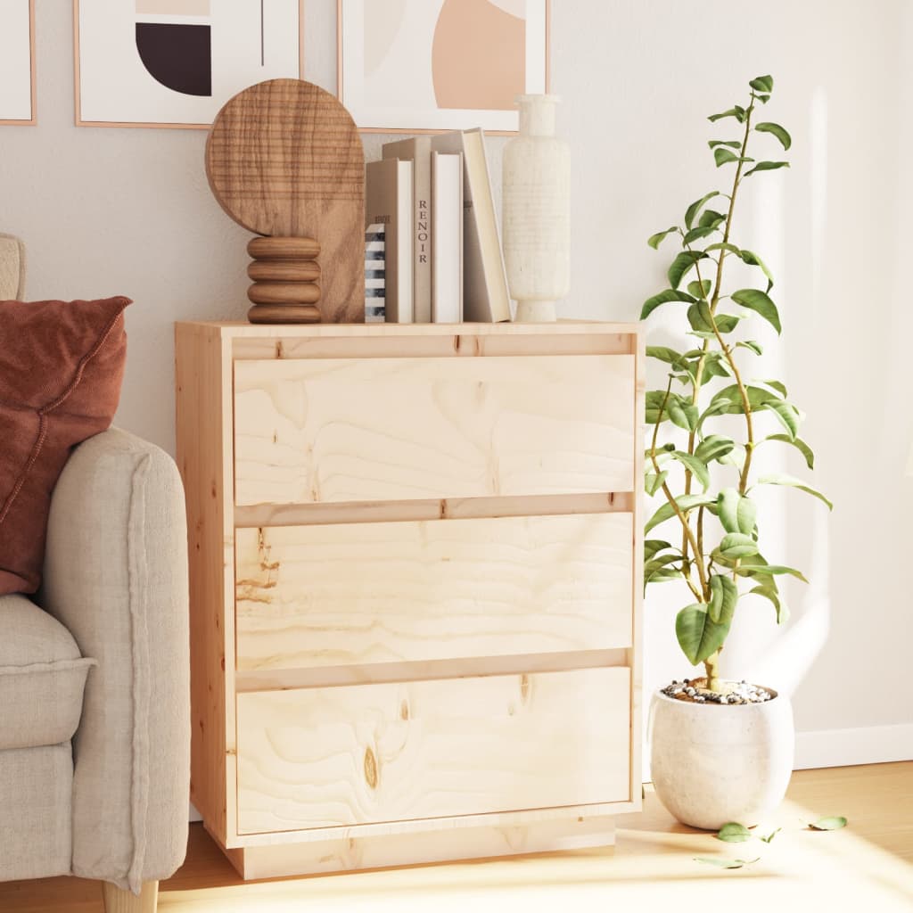 vidaXL Buffet 60x34x75 cm Bois de pin massif