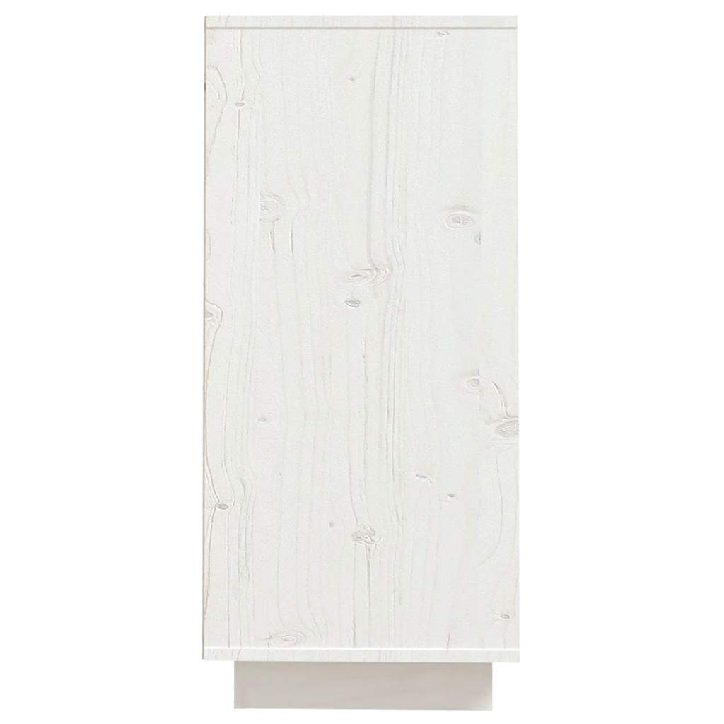 vidaXL Commode blanche 60x34x75 cm Bois de pin massif