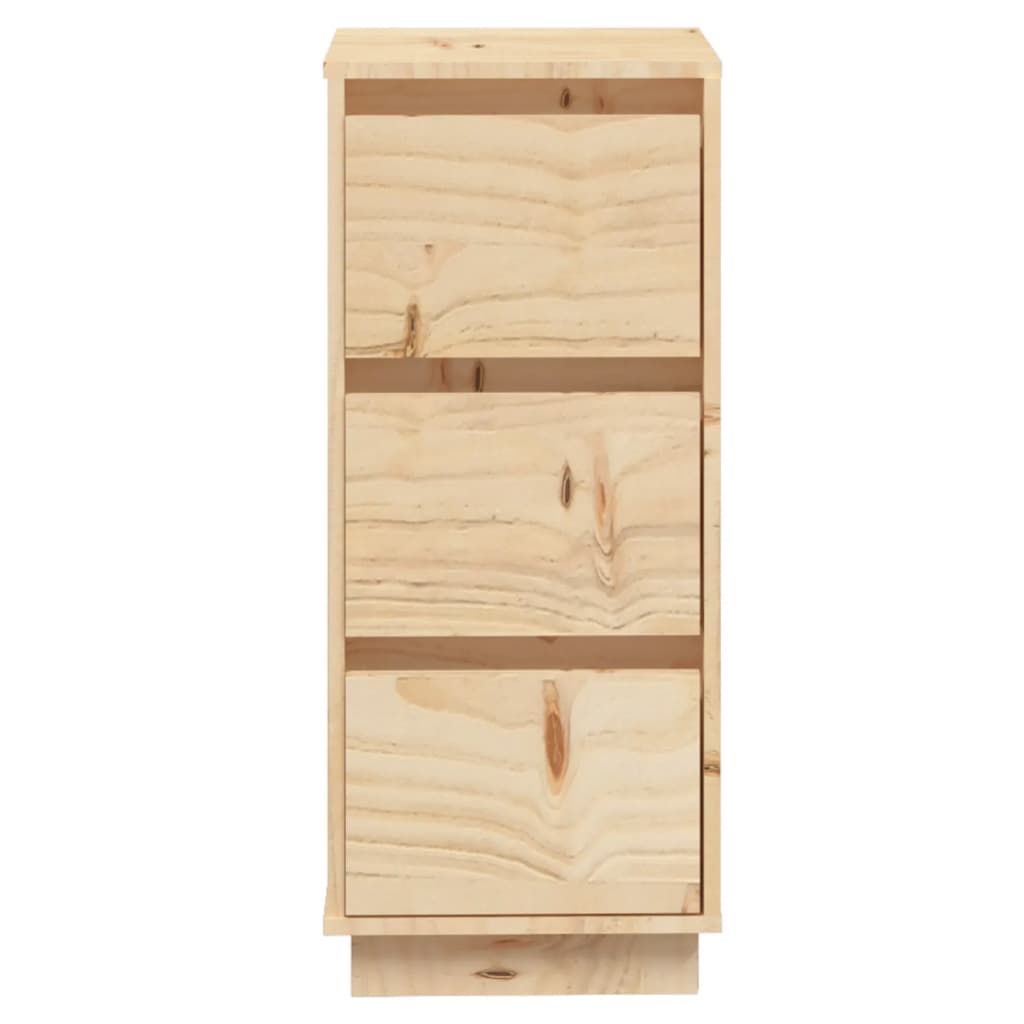 vidaXL Commodes 2 pcs 32x34x75 cm Bois de pin massif