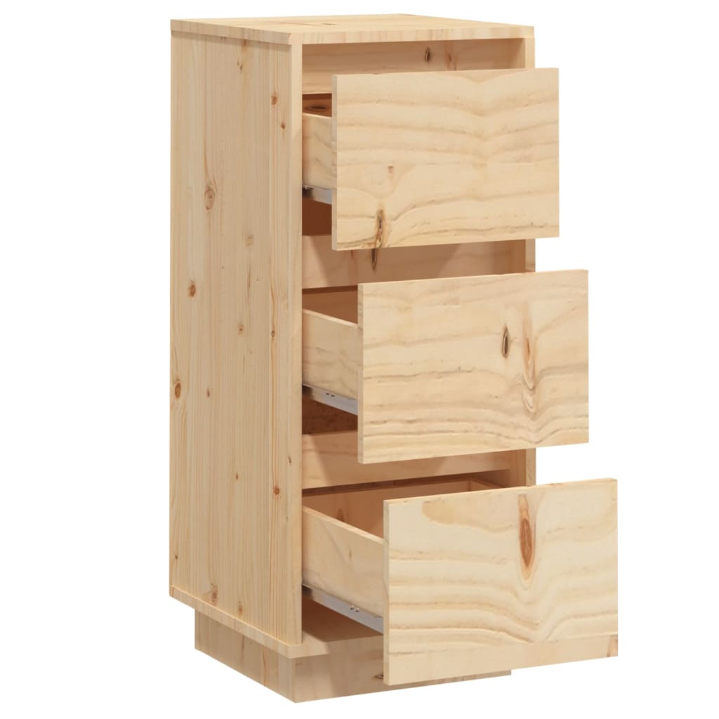 vidaXL Commodes 2 pcs 32x34x75 cm Bois de pin massif