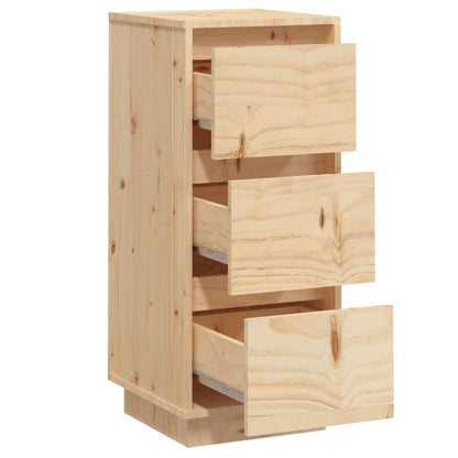 vidaXL Commodes 2 pcs 32x34x75 cm Bois de pin massif