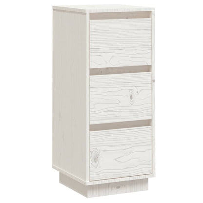 vidaXL Buffet blanc 32x34x75 cm Bois de pin massif