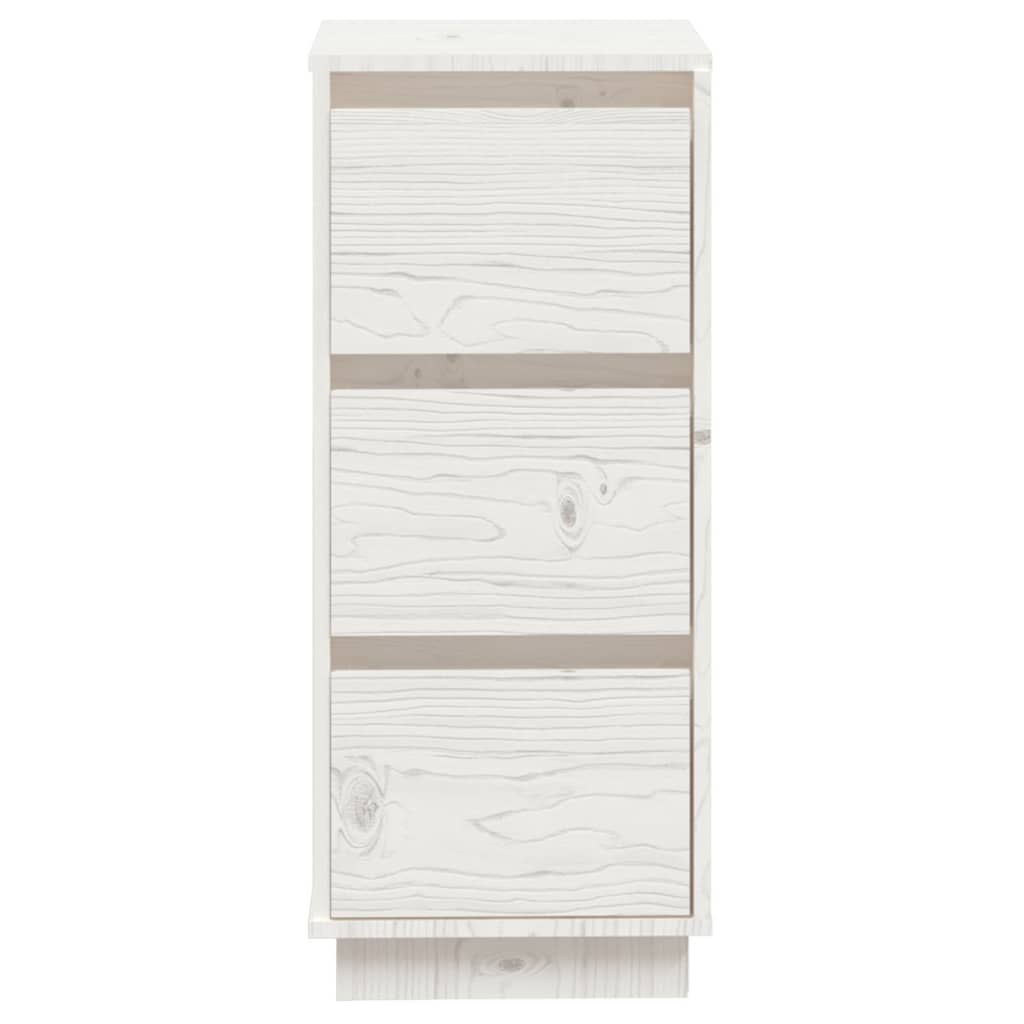 vidaXL Buffet blanc 32x34x75 cm Bois de pin massif
