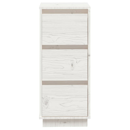 vidaXL Buffet blanc 32x34x75 cm Bois de pin massif