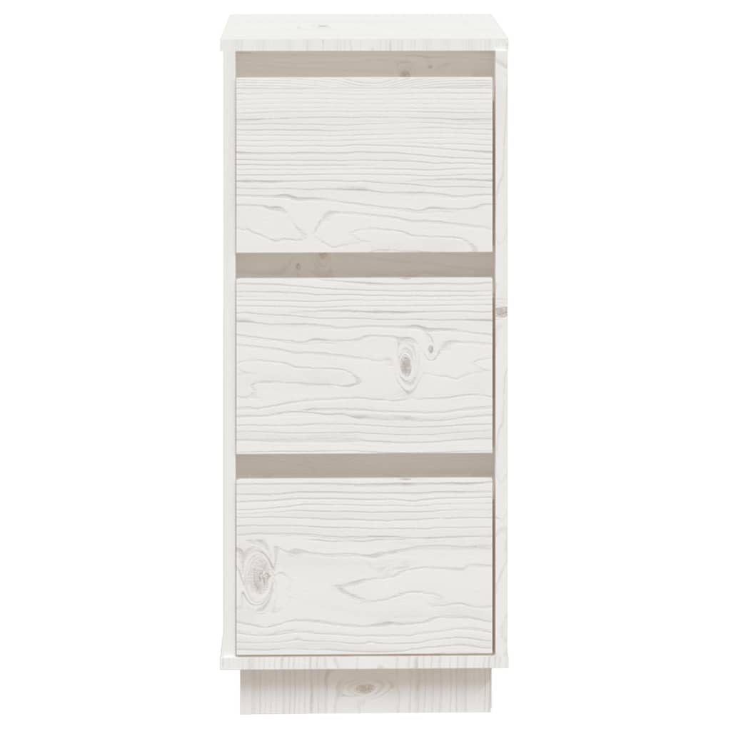 vidaXL Commodes 2 pcs Blanc 32x34x75 cm Bois de pin massif