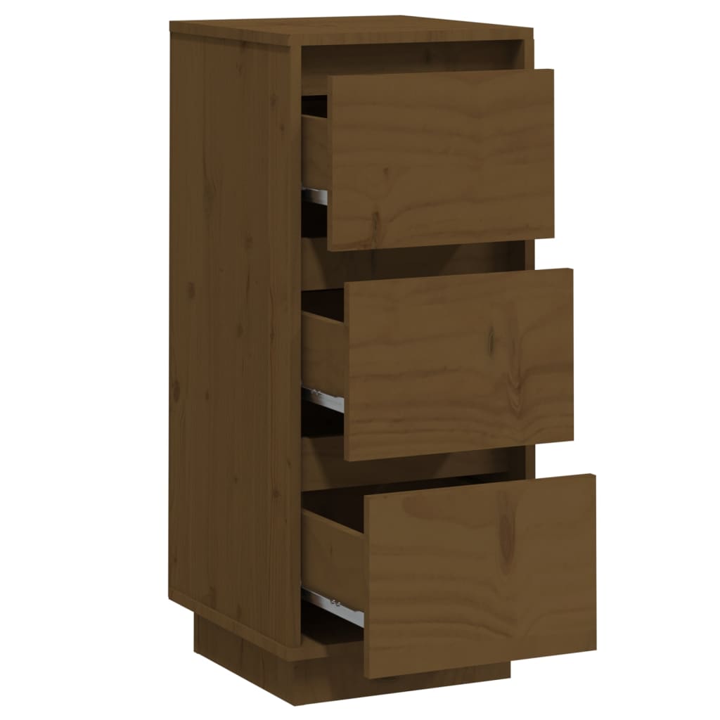 vidaXL Sideboard Honigbraun 32x34x75 cm Massivholz Kiefer