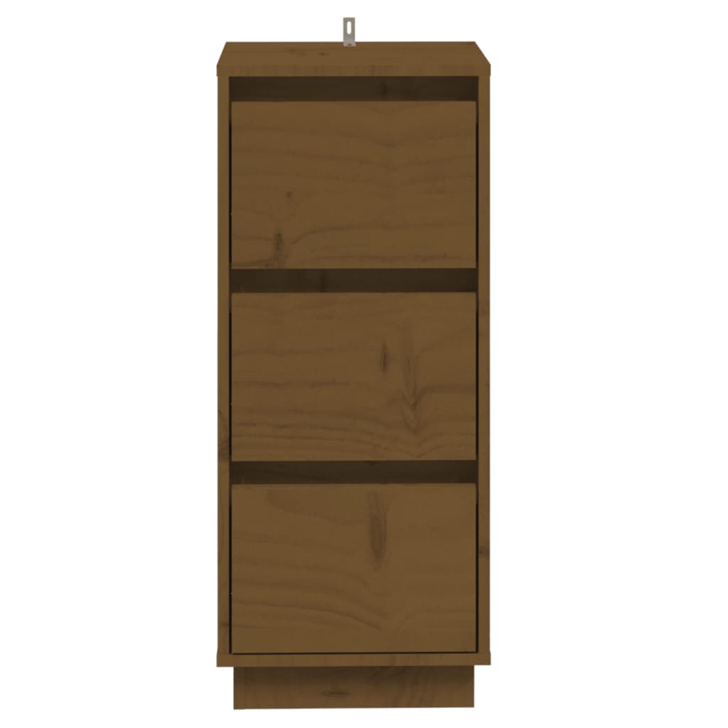 vidaXL Buffets 2 pcs. marron miel 32x34x75 cm Bois de pin massif