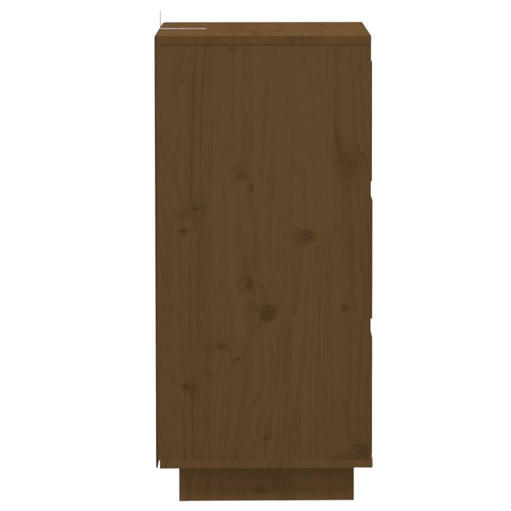 vidaXL Buffets 2 pcs. marron miel 32x34x75 cm Bois de pin massif