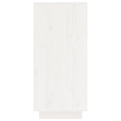 vidaXL Commode blanche 60x34x75 cm Bois de pin massif