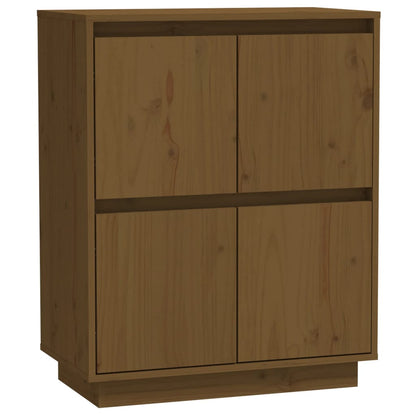 vidaXL Buffet brun miel 60x34x75 cm pin massif