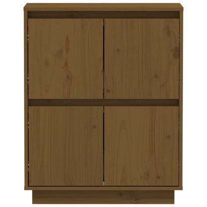 vidaXL Buffet brun miel 60x34x75 cm pin massif