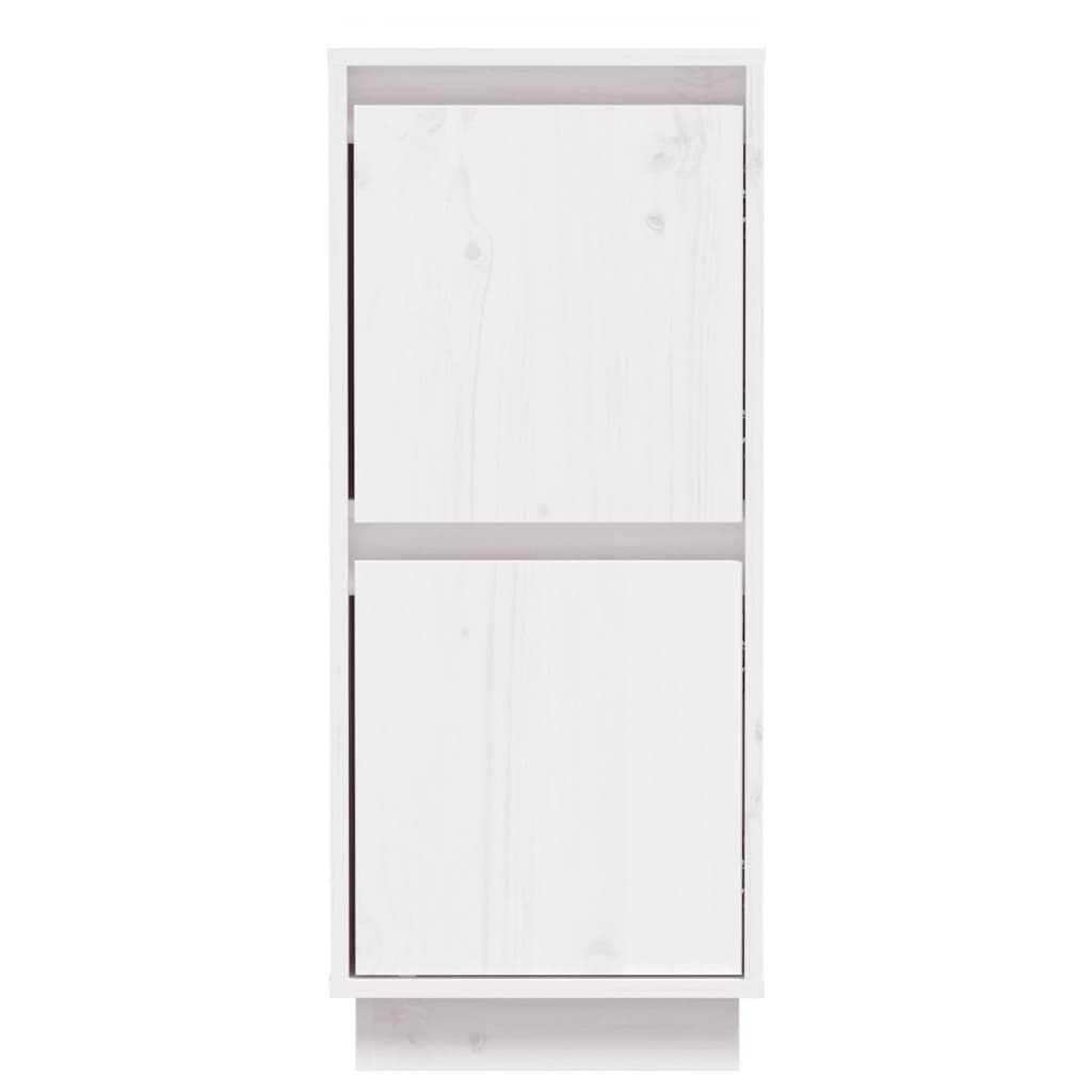 vidaXL Sideboard Weiß 31,5x34x75 cm Massivholz Kiefer
