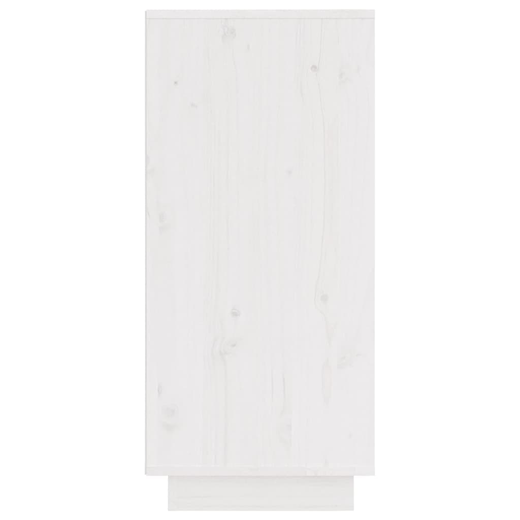 vidaXL Sideboard Weiß 31,5x34x75 cm Massivholz Kiefer