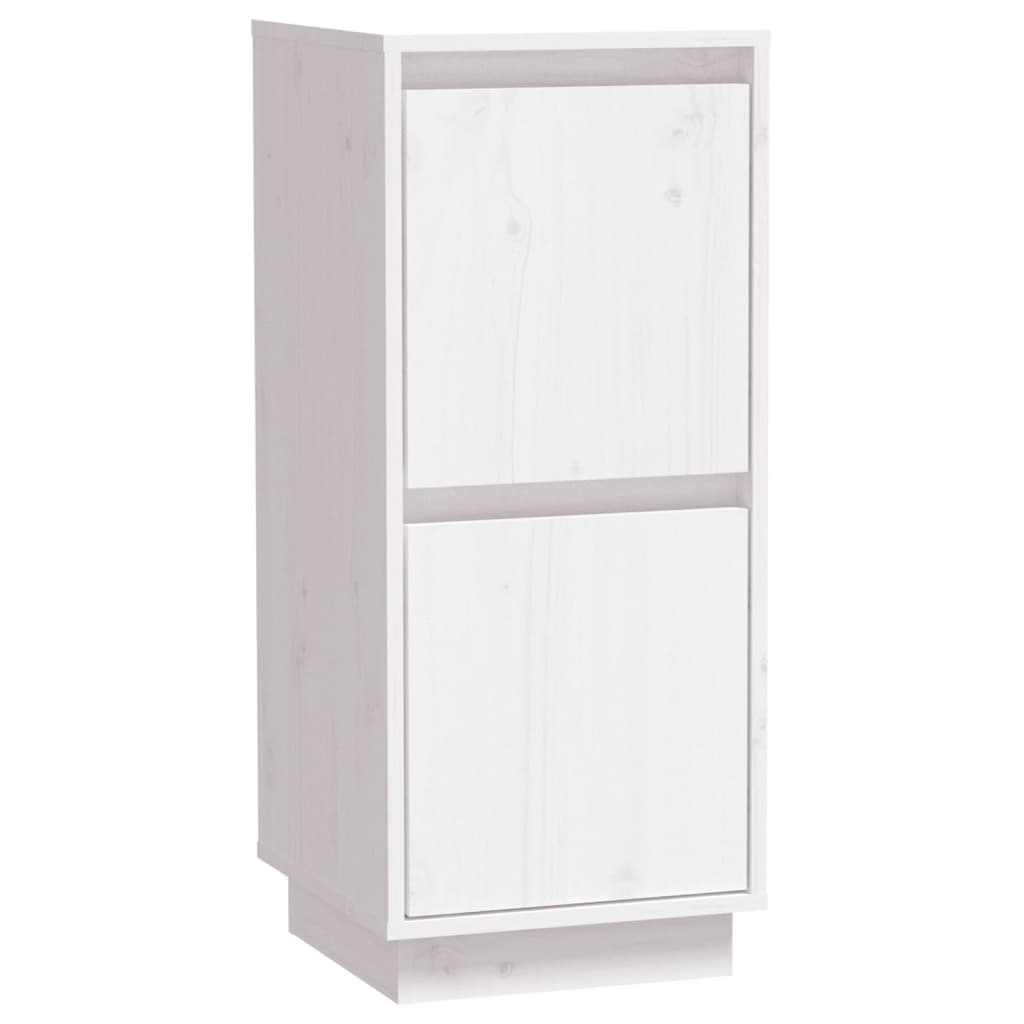 vidaXL Commodes 2 pcs Blanc 31,5x34x75 cm Bois de pin massif