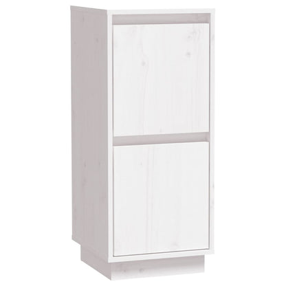 vidaXL Commodes 2 pcs Blanc 31,5x34x75 cm Bois de pin massif