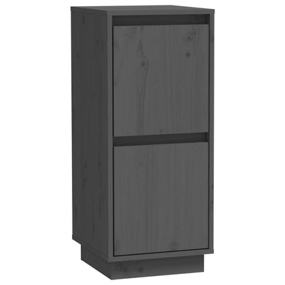 vidaXL Buffets 2 pcs Gris 31,5x34x75 cm Bois de pin massif