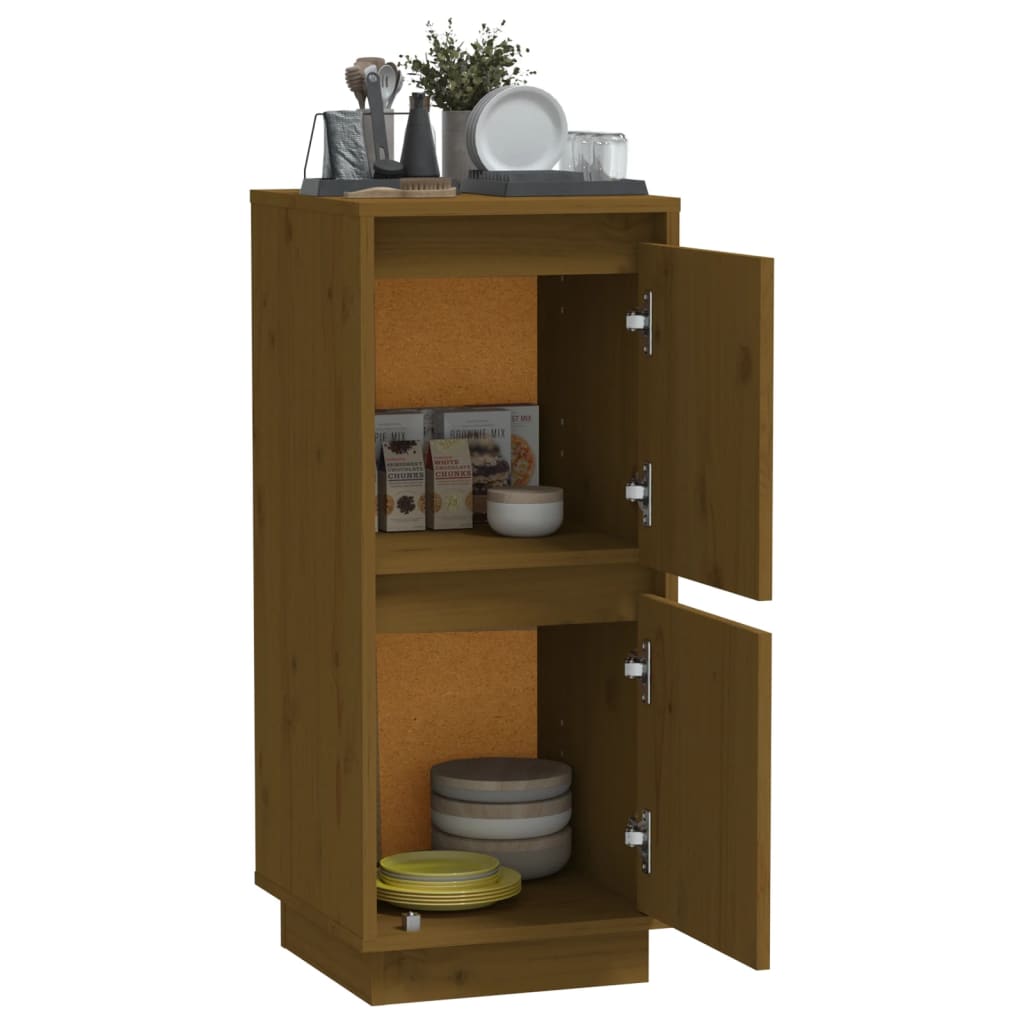 vidaXL Sideboard Honigbraun 31,5x34x75 cm Massivholz Kiefer