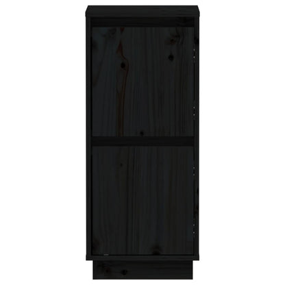 vidaXL Sideboard Schwarz 31,5x34x75 cm Massivholz Kiefer