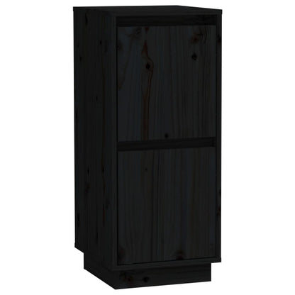 vidaXL Sideboards 2 Stk. Schwarz 31,5x34x75 cm Massivholz Kiefer
