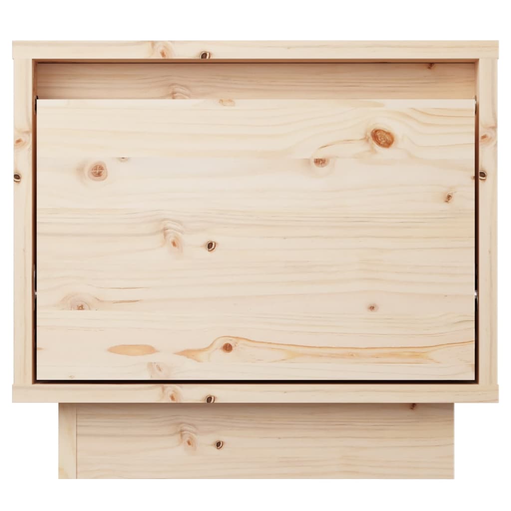 vidaXL Nachttische 2 Stk. 35x34x32 cm Massivholz Kiefer