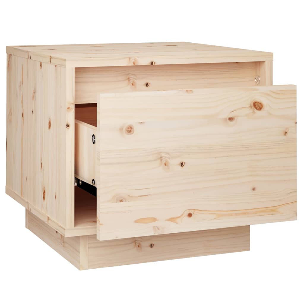vidaXL Nachttische 2 Stk. 35x34x32 cm Massivholz Kiefer