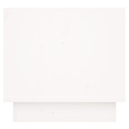vidaXL Nachttisch Weiß 35x34x32 cm Massivholz Kiefer