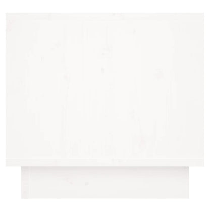 vidaXL Nachttische 2 Stk. Weiß 35x34x32 cm Massivholz Kiefer