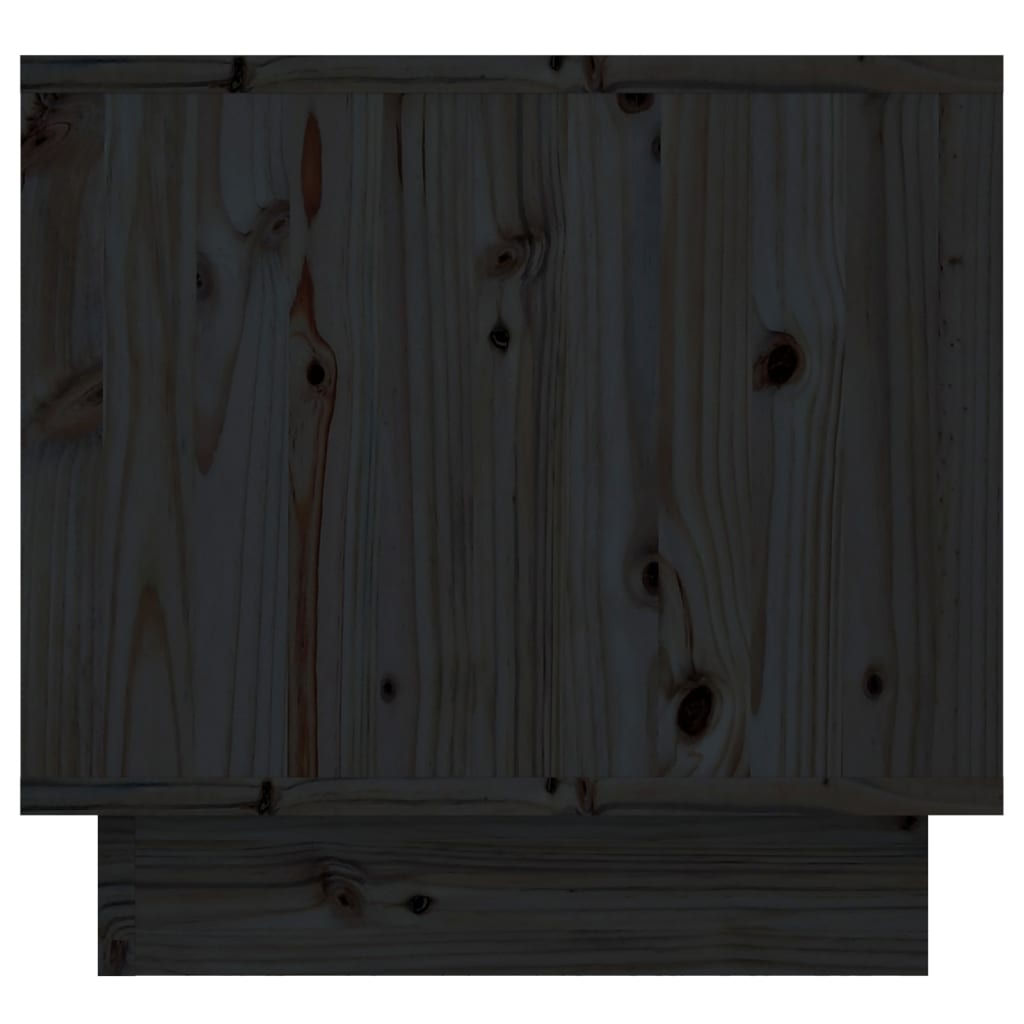 vidaXL Nachttische 2 Stk. Schwarz 35x34x32 cm Massivholz Kiefer
